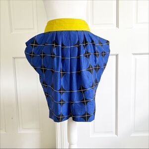 NWT Anthropologie Odille Fargyle Cowl Pocket Plaid Mini Skirt